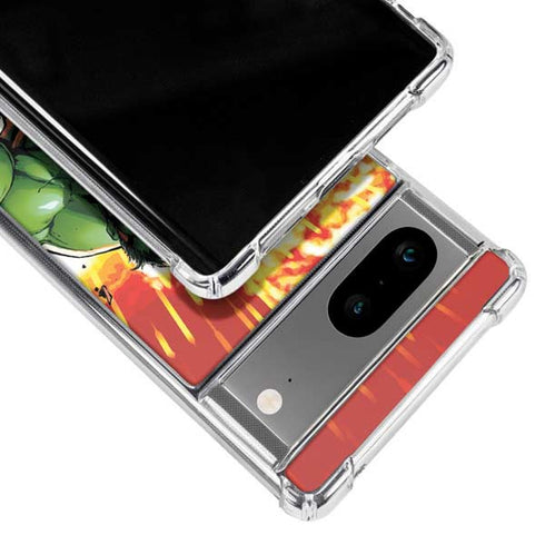 Marvel Avengers Assemble Hulk Google Pixel 8 Clear Case